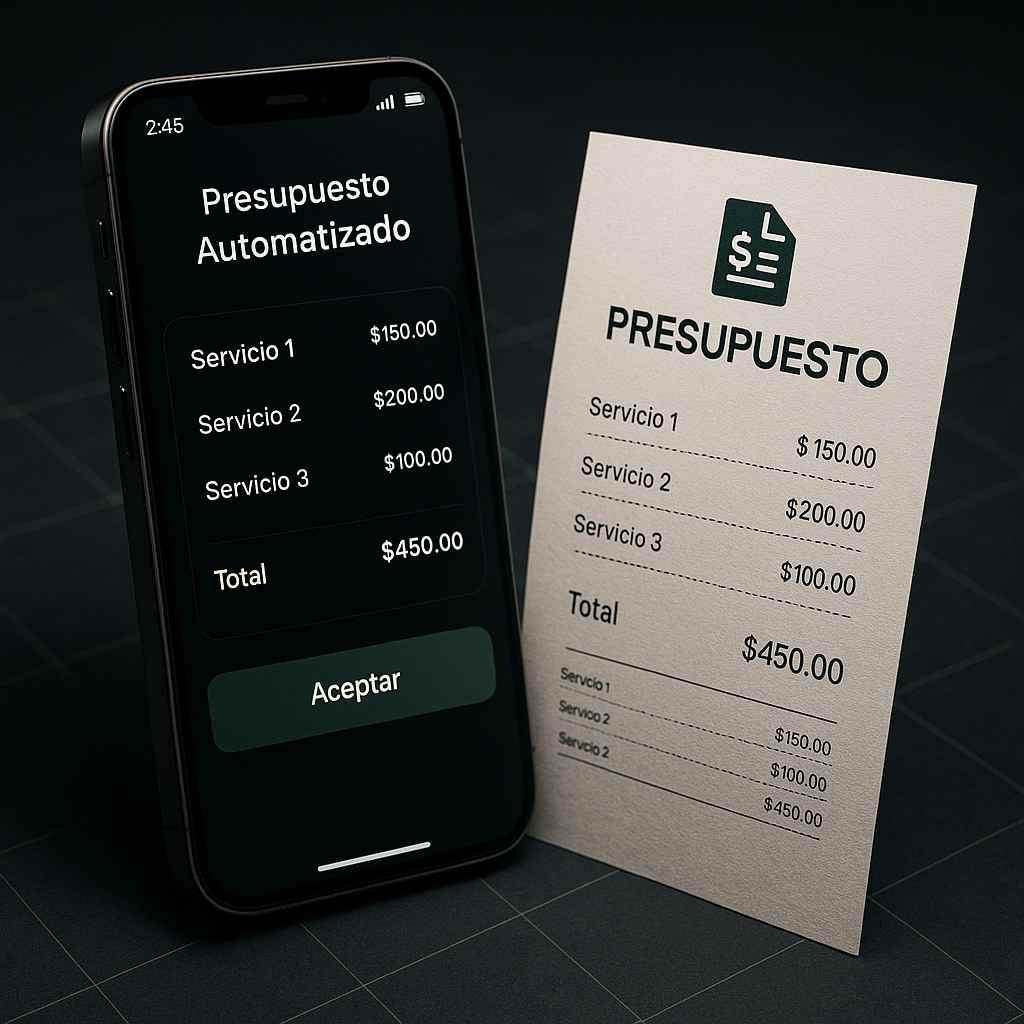 Imagen representativa de Presupuestos automatizados